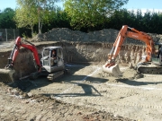 Costruzione nuova villetta - Scavo delle fondazioni.